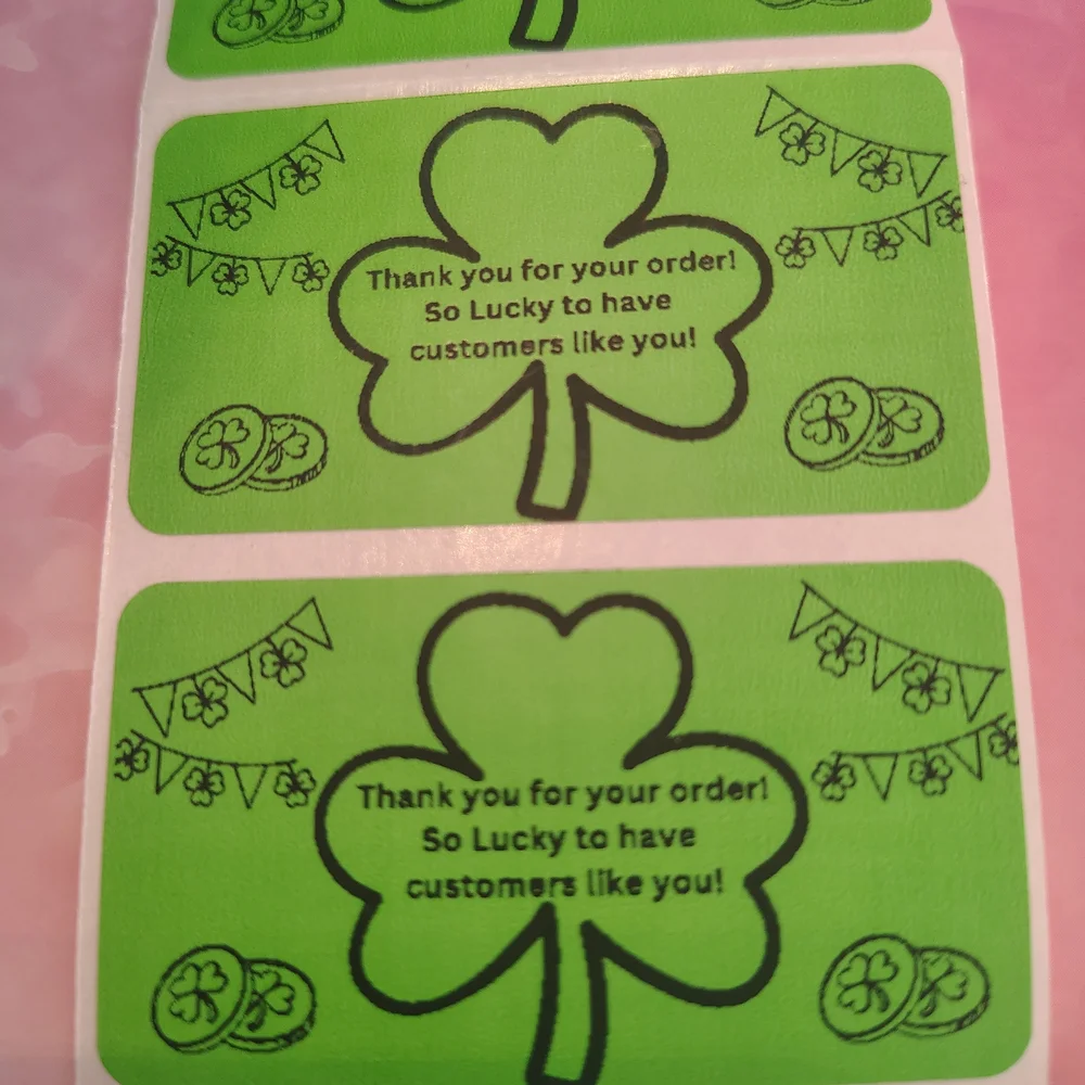 💙100 Lucky- Shipping Labels Thermal Packaging Stickers 2.25